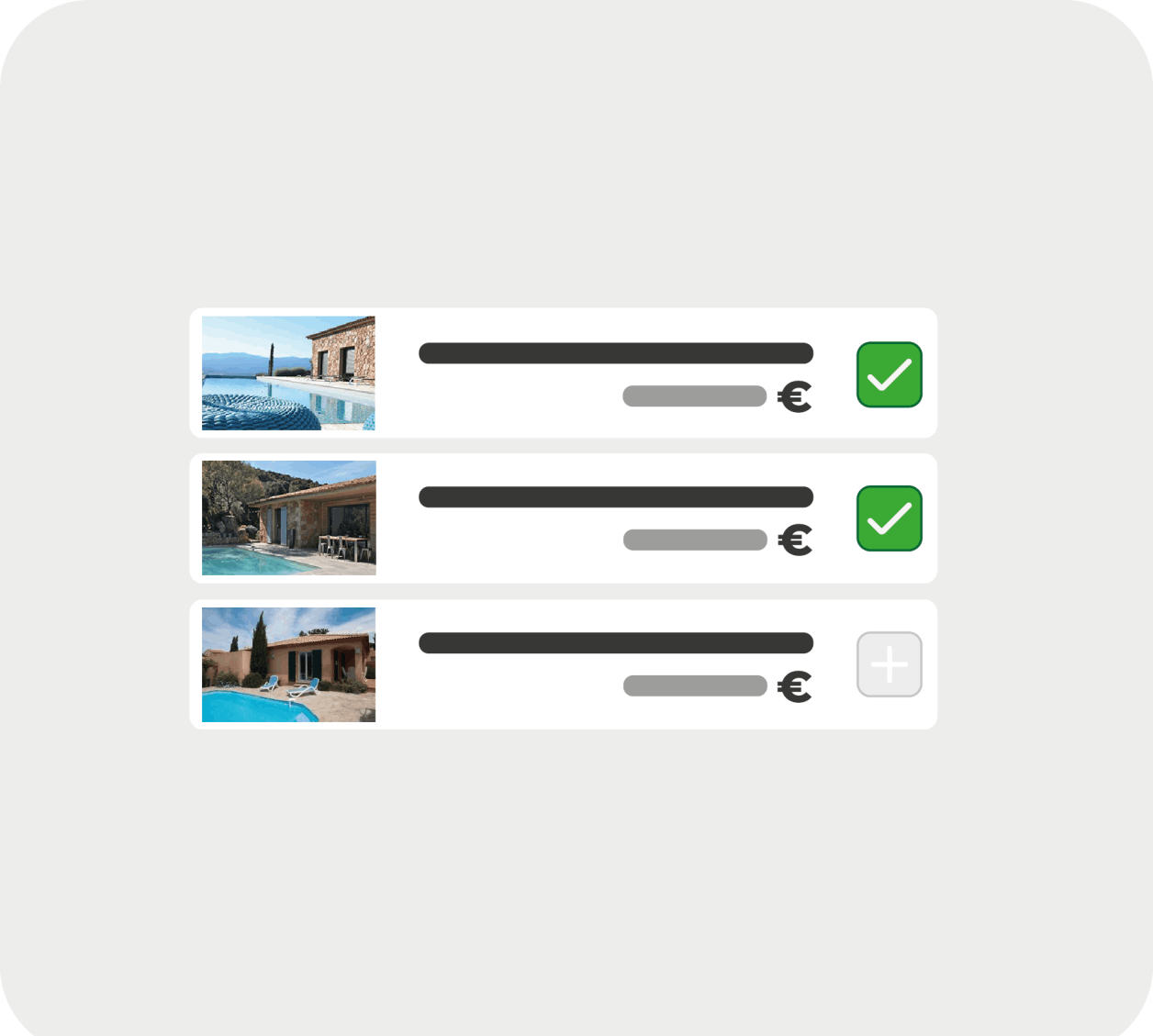 Sélection biens immobiliers