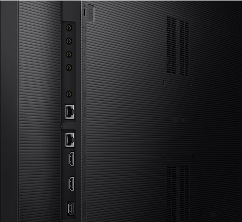 Ecran vitrine Samsung vue de face